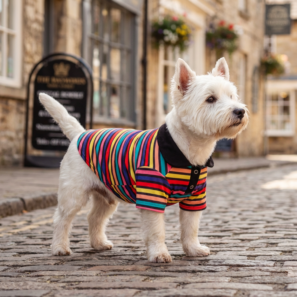 Sporty Stripe Pet Polo