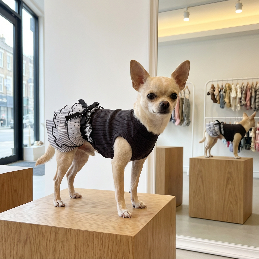 Polka Dot Puppy Dress