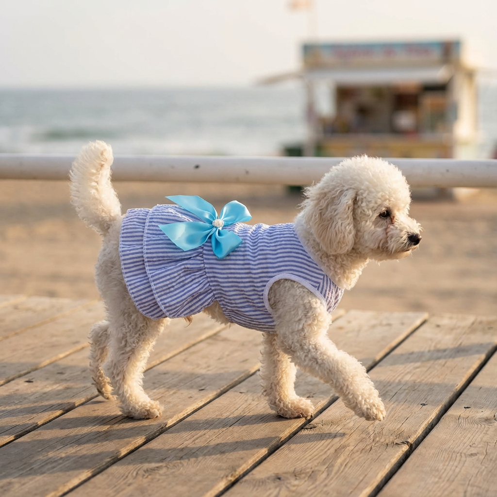 BowBelle Striped Dog Dress