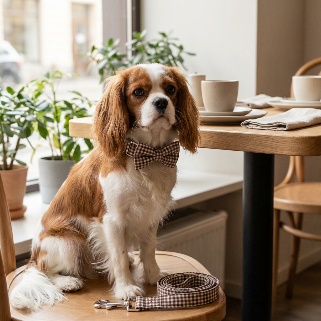 Plaid Elegance Dog Collar & Leash Set