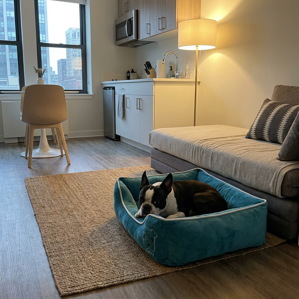 Candy Comfort Fleece Dog Bed