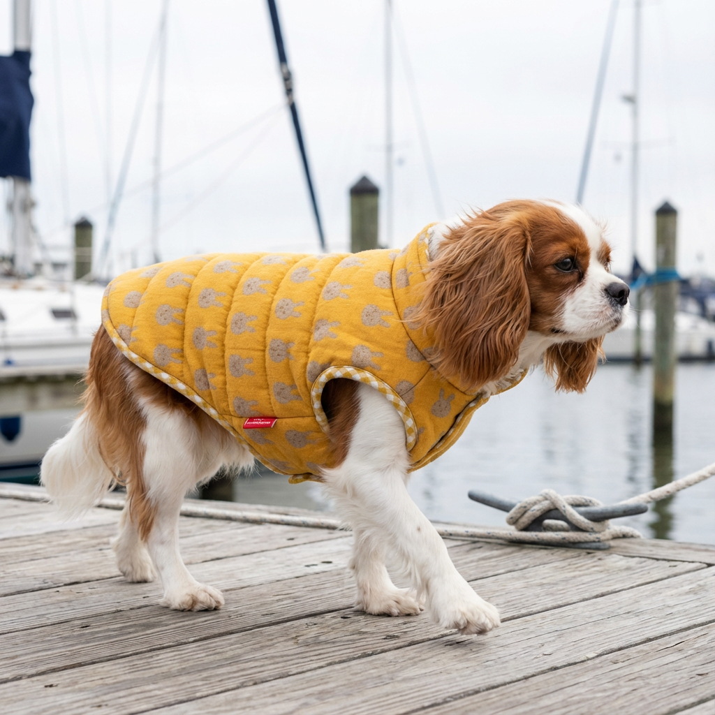 High Neckline Dog Winter Padded Coat