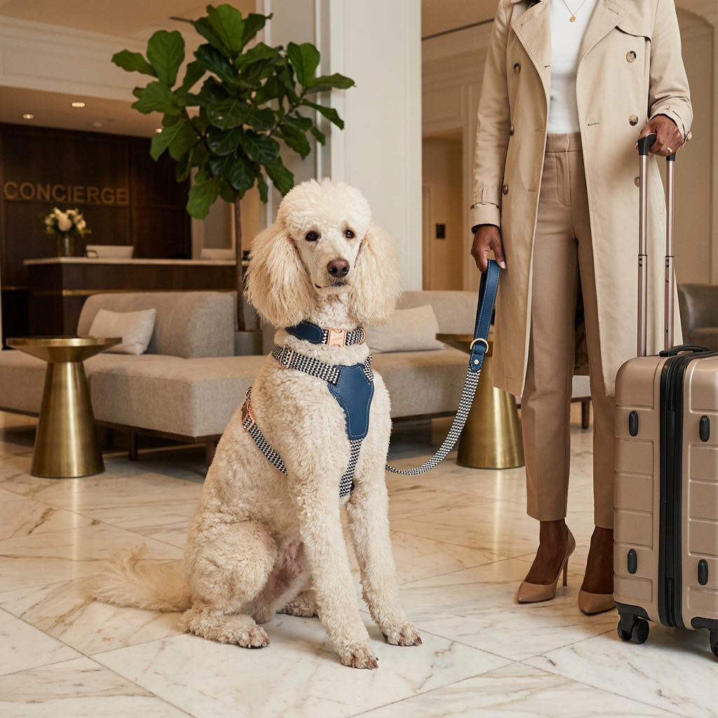 LuxPaw Knitted Leather Harness