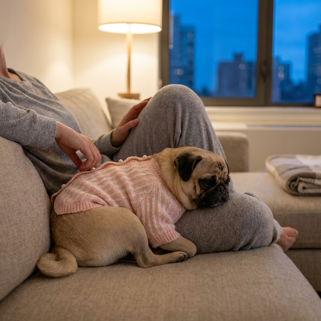 Pearl Knit Dog Sweater