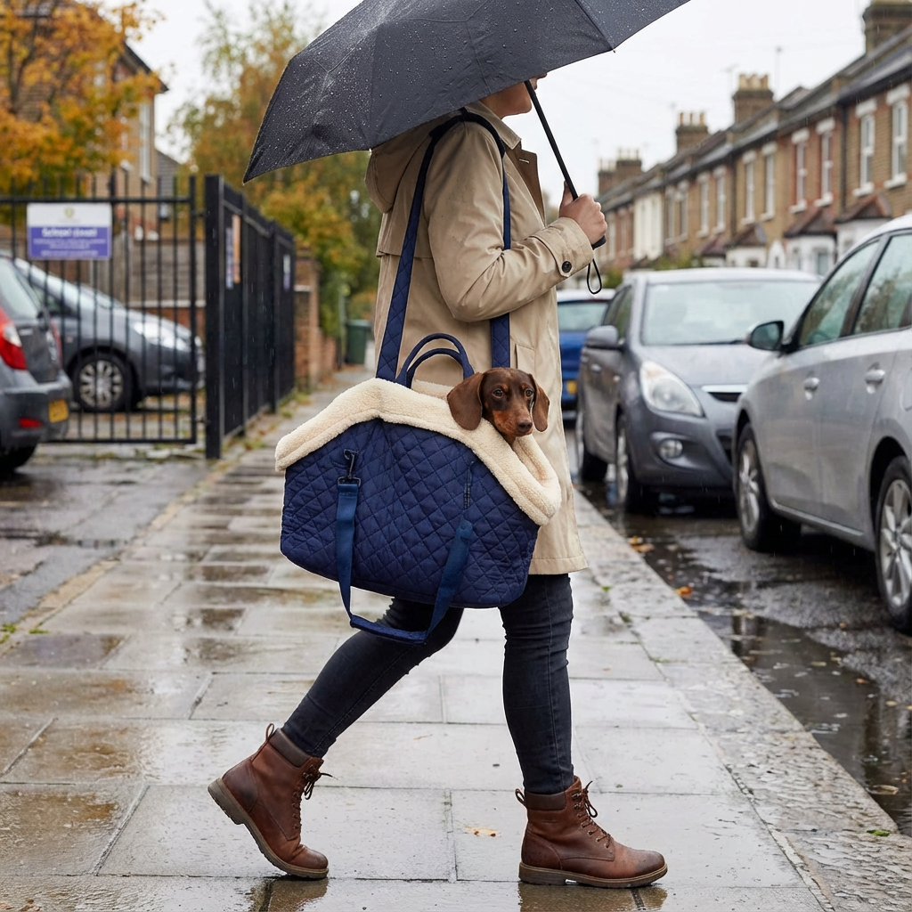 Elegant Quilted Pet Carrier