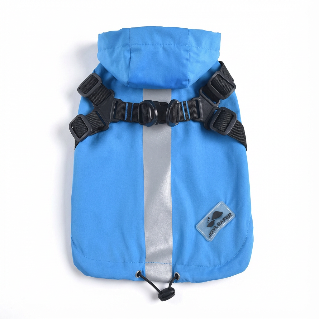 Buckle Straps Waterproof Windbreaker Dog Jacket