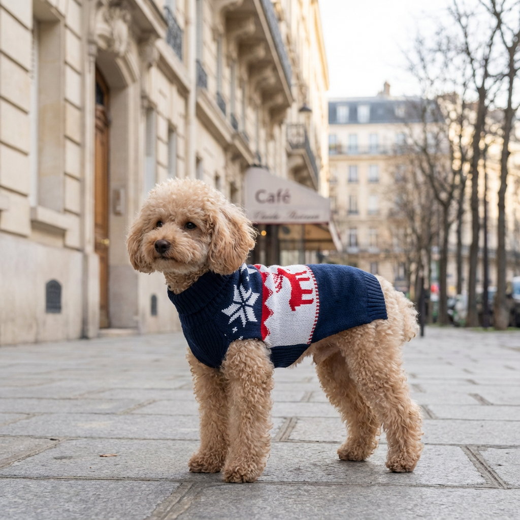 Festive Christmas Dog Sweater