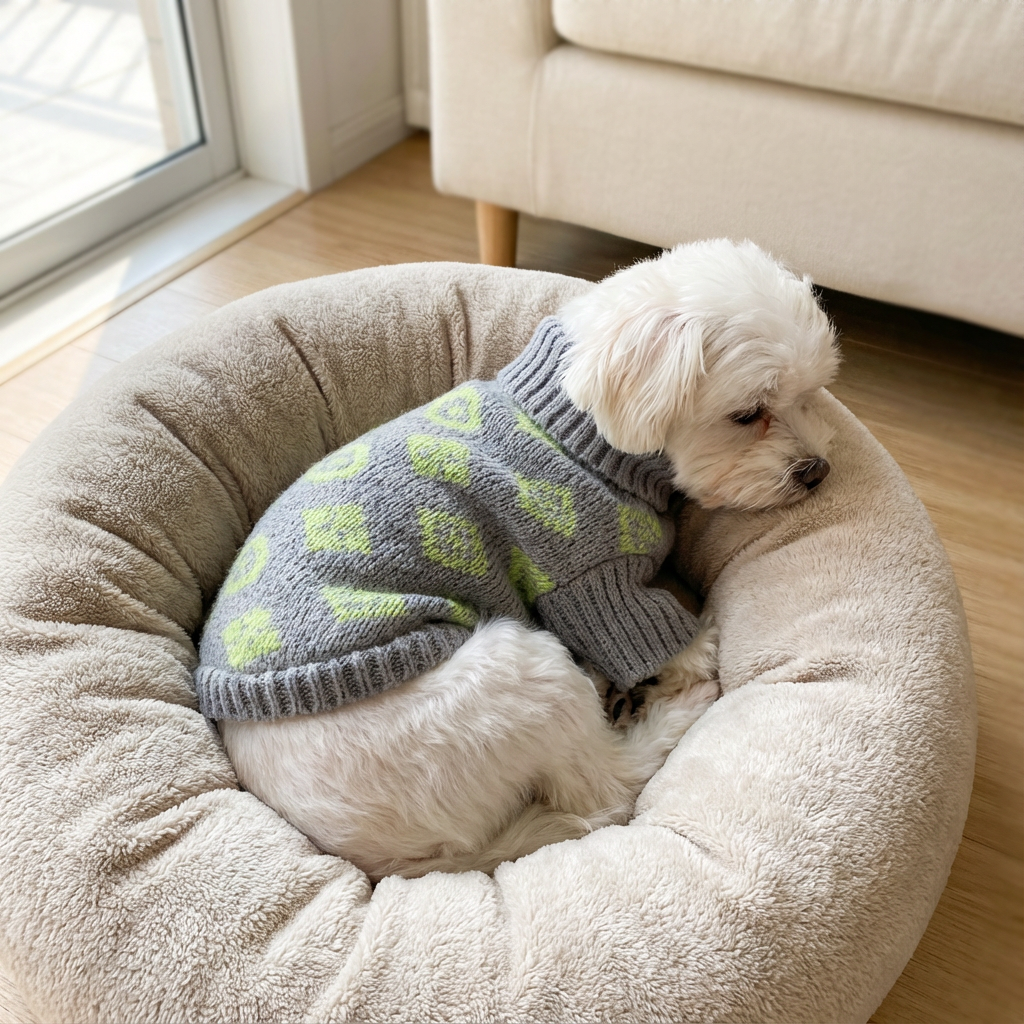 High-Neck Dog Sweater