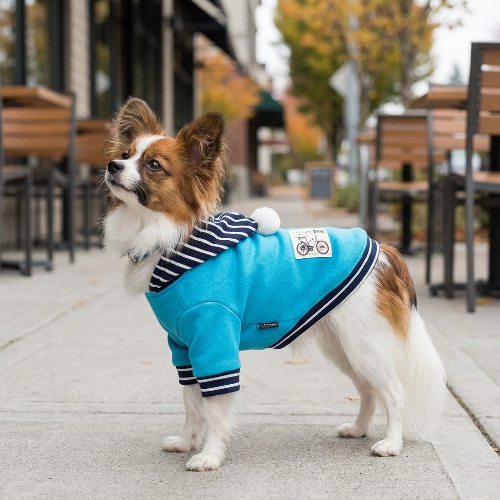Riding Solo Striped Dog Sweater