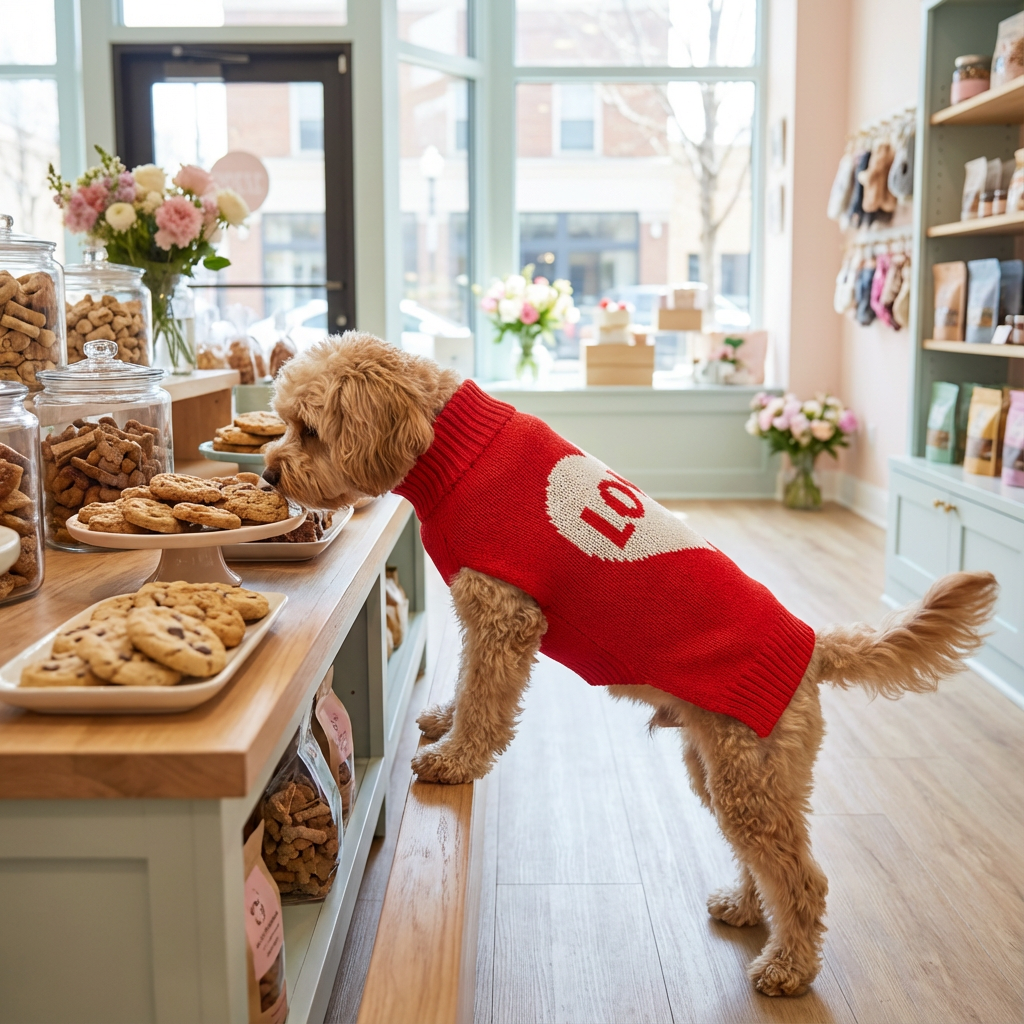HeartBow Dog Sweater