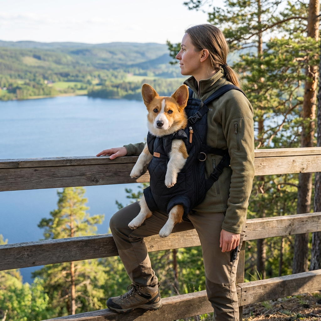 SnugglePack Pet Backpack Carrier with Hidden Hood