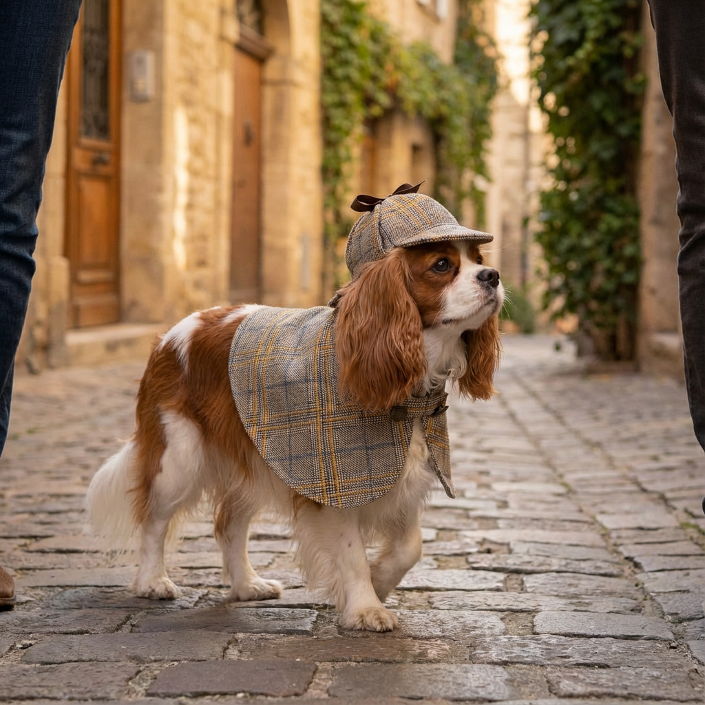 Chic Denim Dog Spring Fall Coat