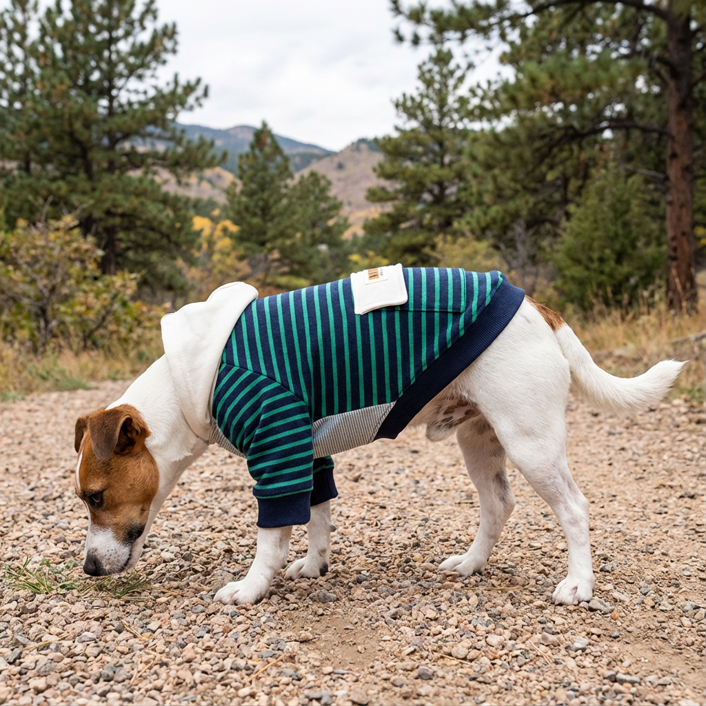 Check My Stripes Dog Hooded Sweater