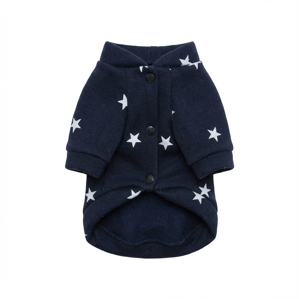 Cozy Star-Print Dog Pullover