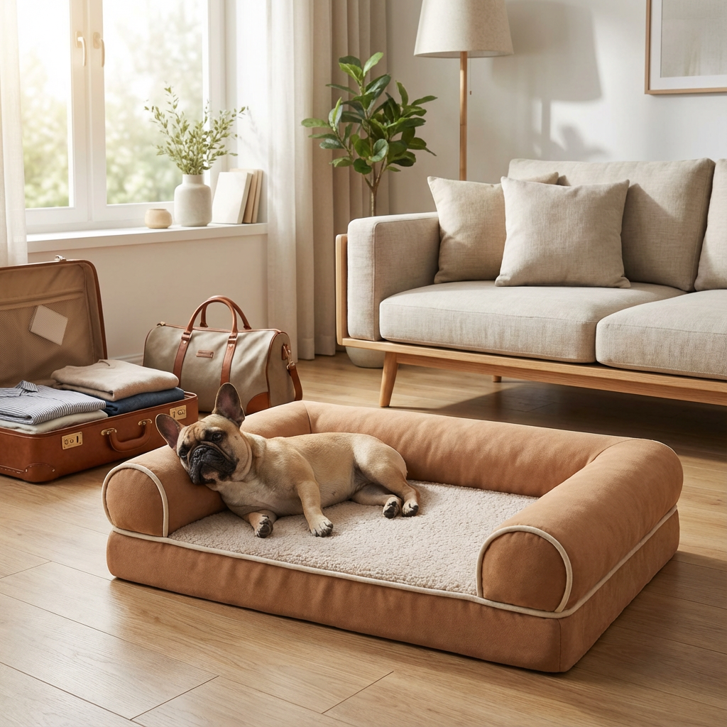 Plush Orthopedic Pet Bed Lounge