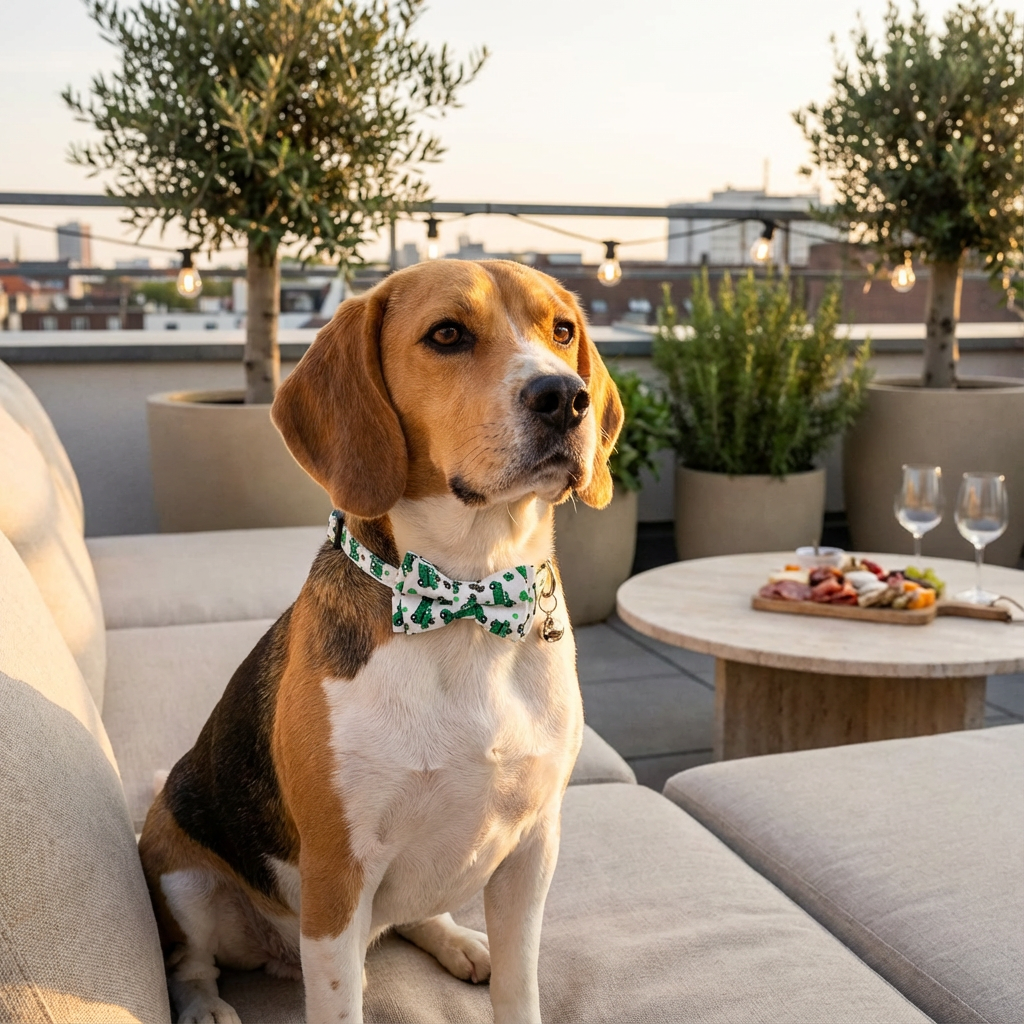 Irish Plaid Bow Collar for Cats & Small Dogs