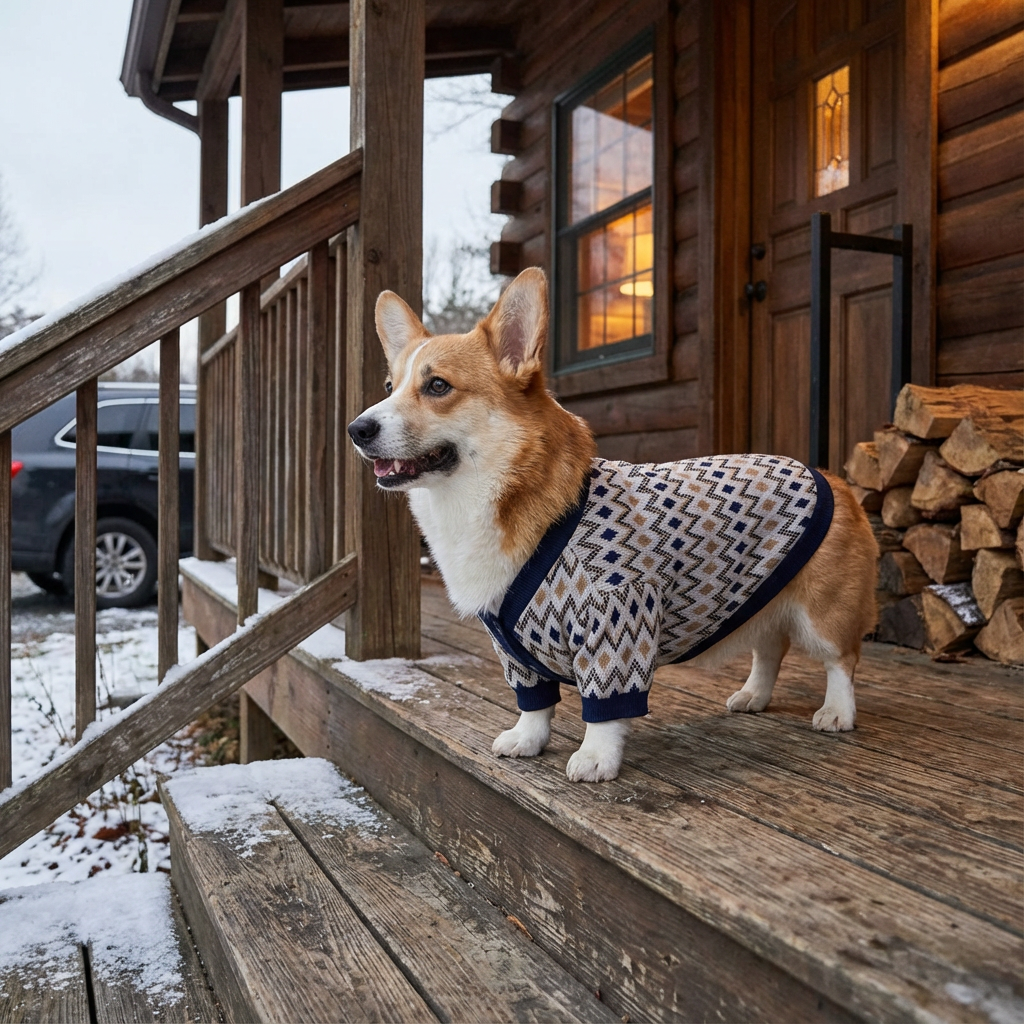 Cozy French Bulldog Fall & Winter Cardigan
