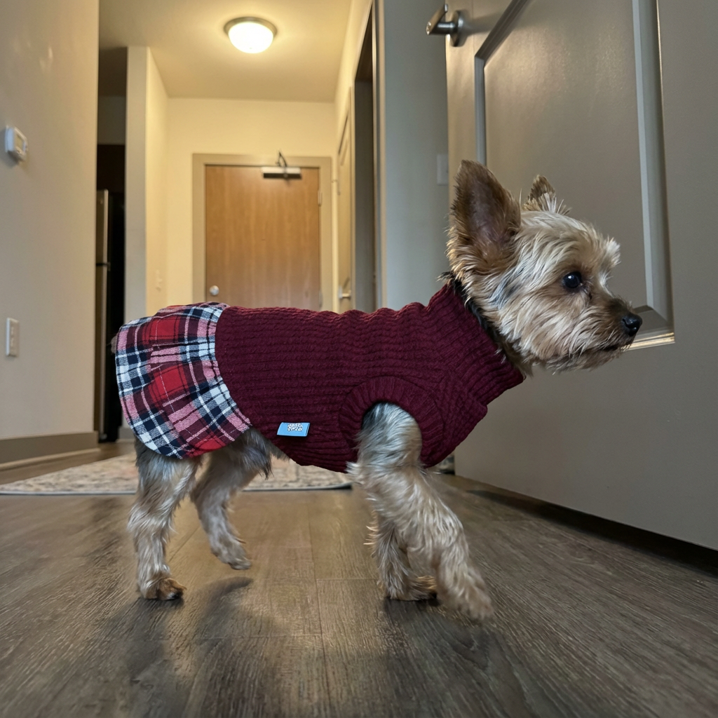 Plaid Skirt Princess Dog Dress