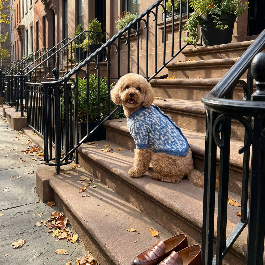 Pearl Knit Dog Sweater