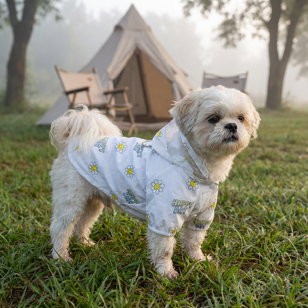 Crystal Clear Hooded Dog Raincoat