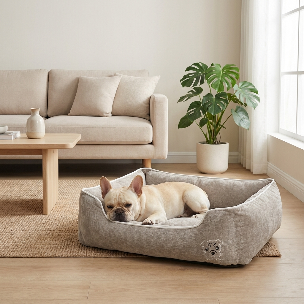 Candy Comfort Fleece Dog Bed