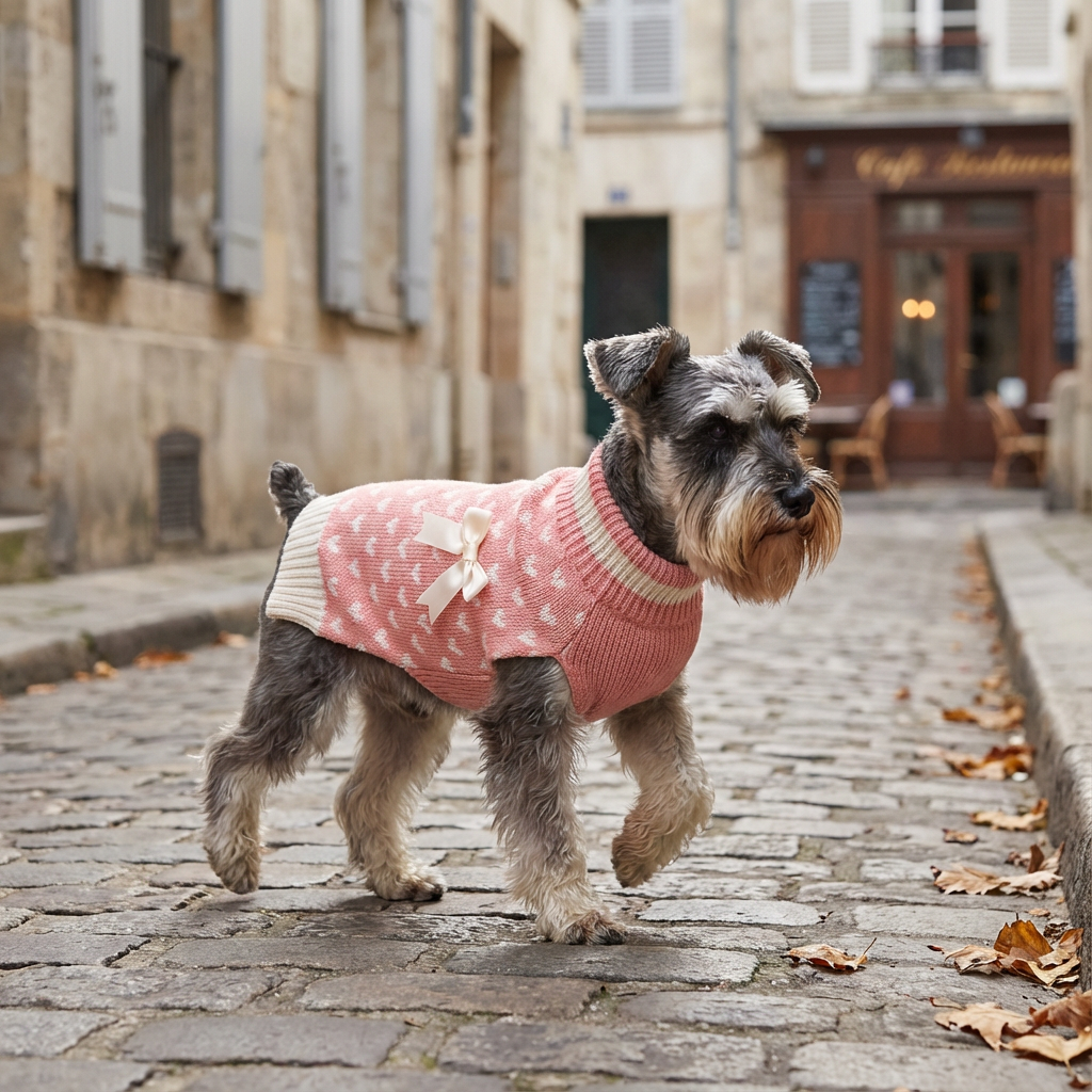 HeartBow Dog Sweater