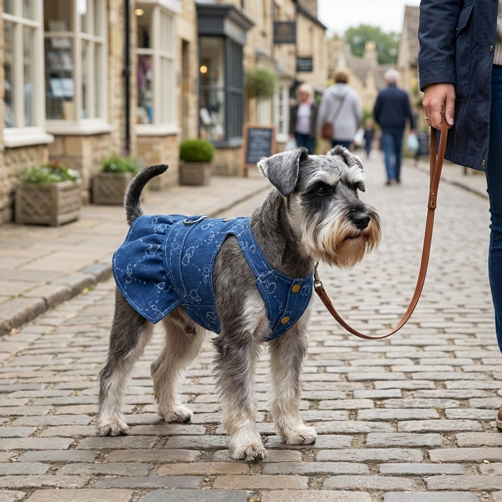 Denim Princess Dog Dress