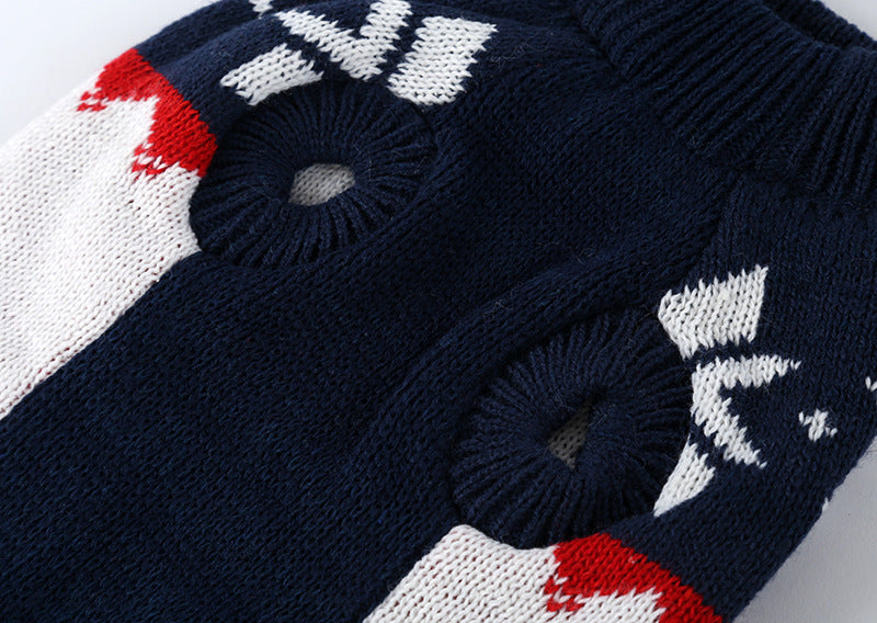 Festive Christmas Dog Sweater