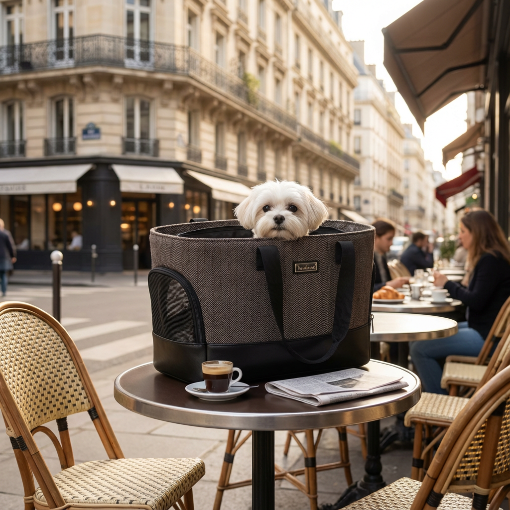 Fashionable Wool Pet Travel Carrier Bag