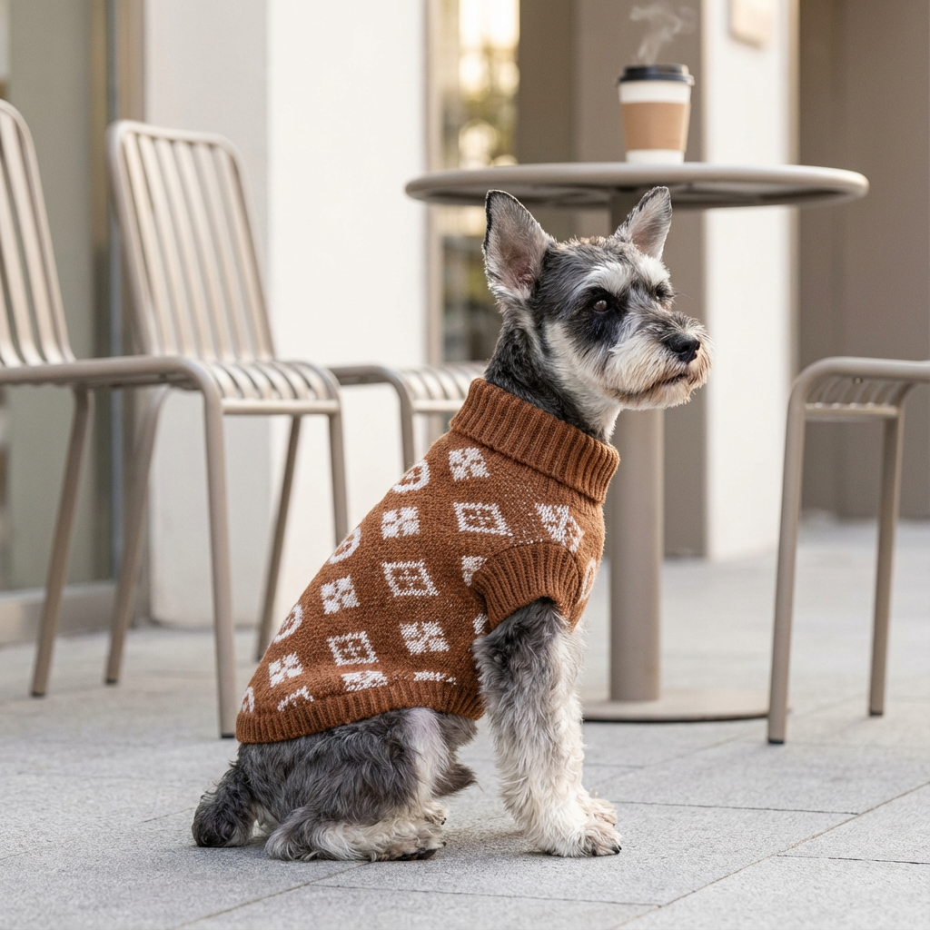 High-Neck Dog Sweater