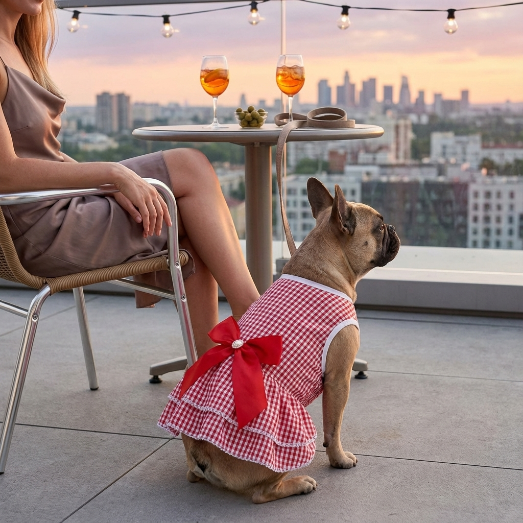 BowBelle Striped Dog Dress