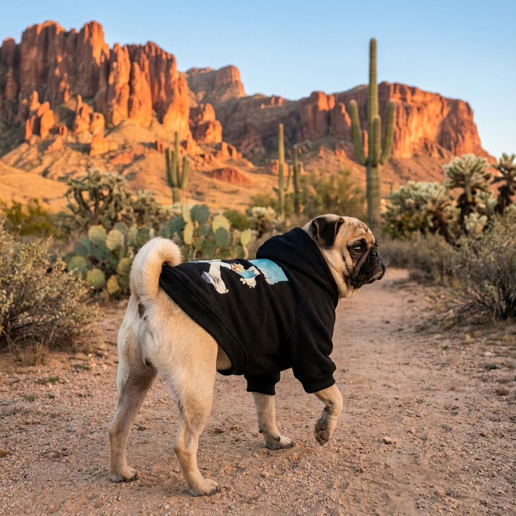 Sporty Winter Dog Hoodie