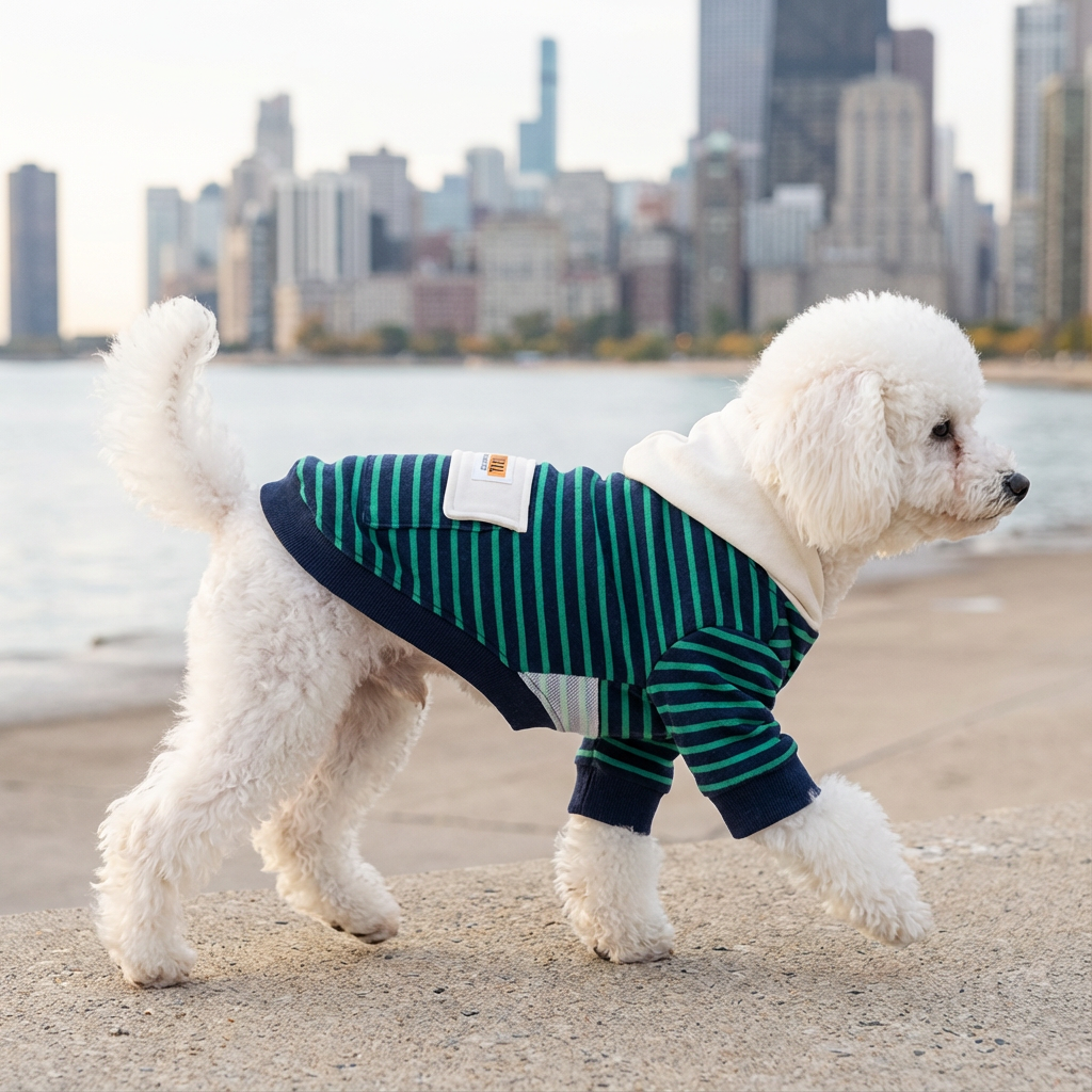 Check My Stripes Dog Hooded Sweater