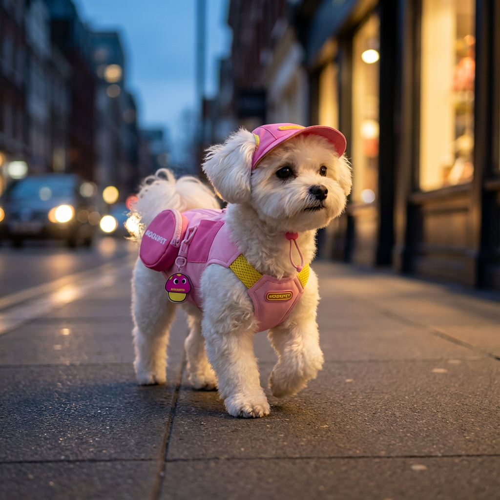 Mushroom Pendant Charm Dog Summer Vest