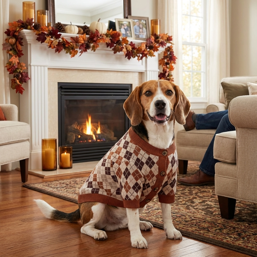 Cozy French Bulldog Fall & Winter Cardigan