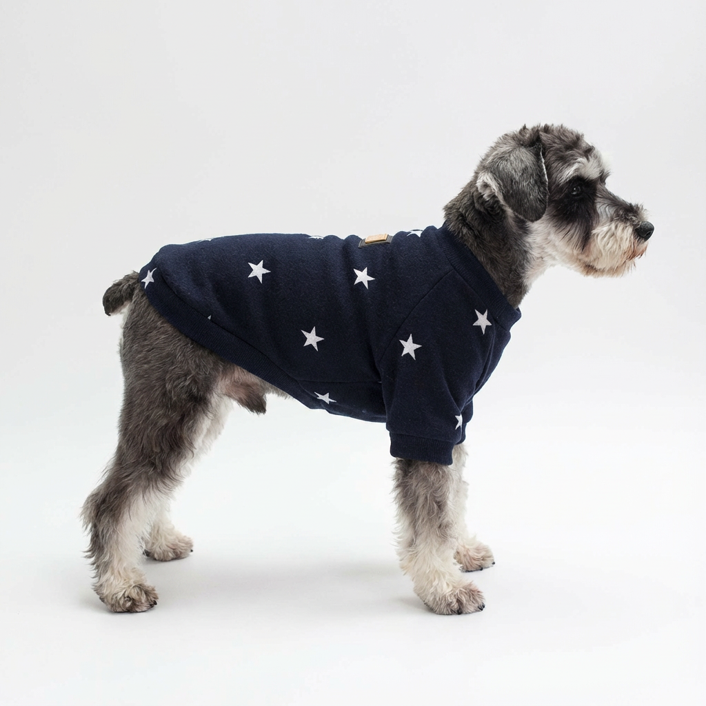 Cozy Star-Print Dog Pullover