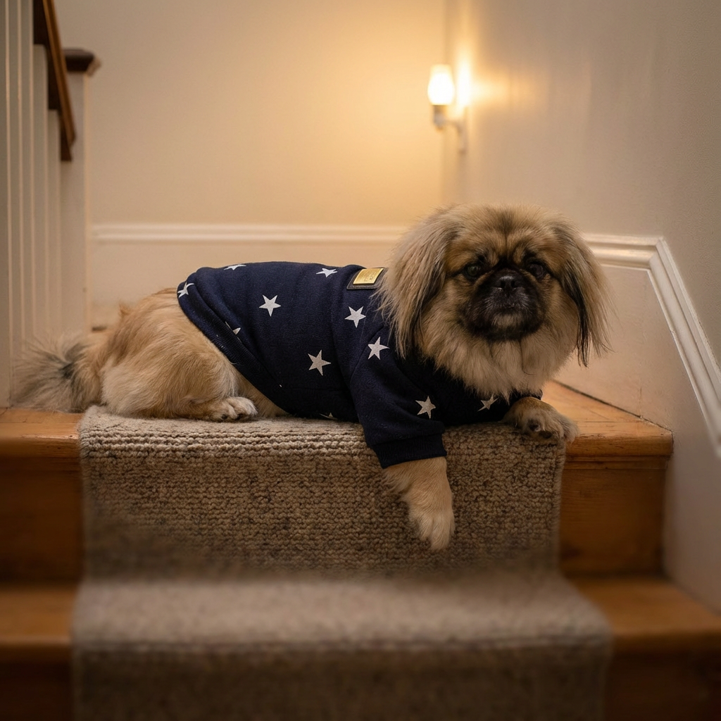 Cozy Star-Print Dog Pullover