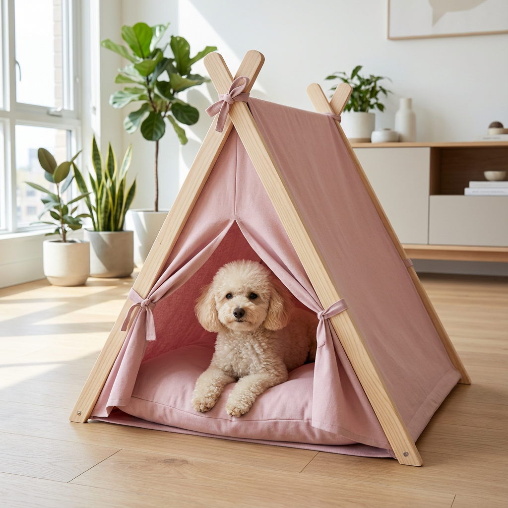 4-Season Washable Pet Tent Bed