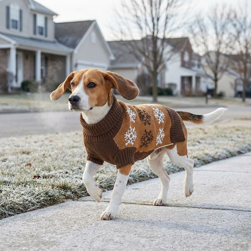 Frosty Paws Dog Sweater