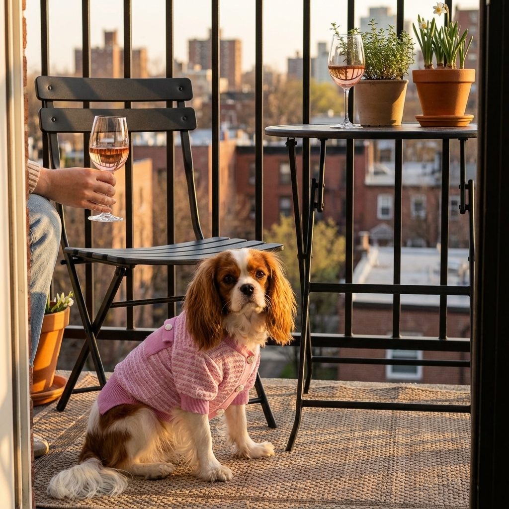 Cozy Frenchie Knit Fall Winter Dog Sweater