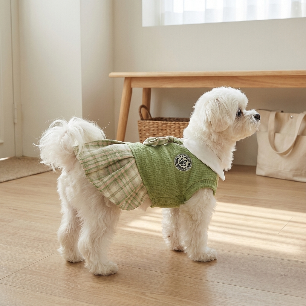 Plaid Chic Pet Skirt