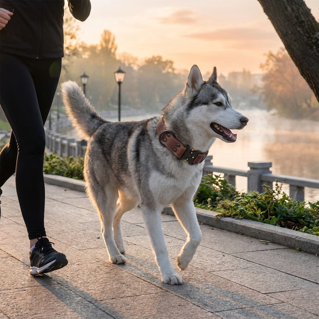 Heritage Leather Dog Collar