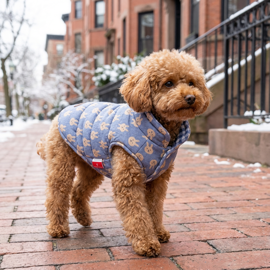 High Neckline Dog Winter Padded Coat