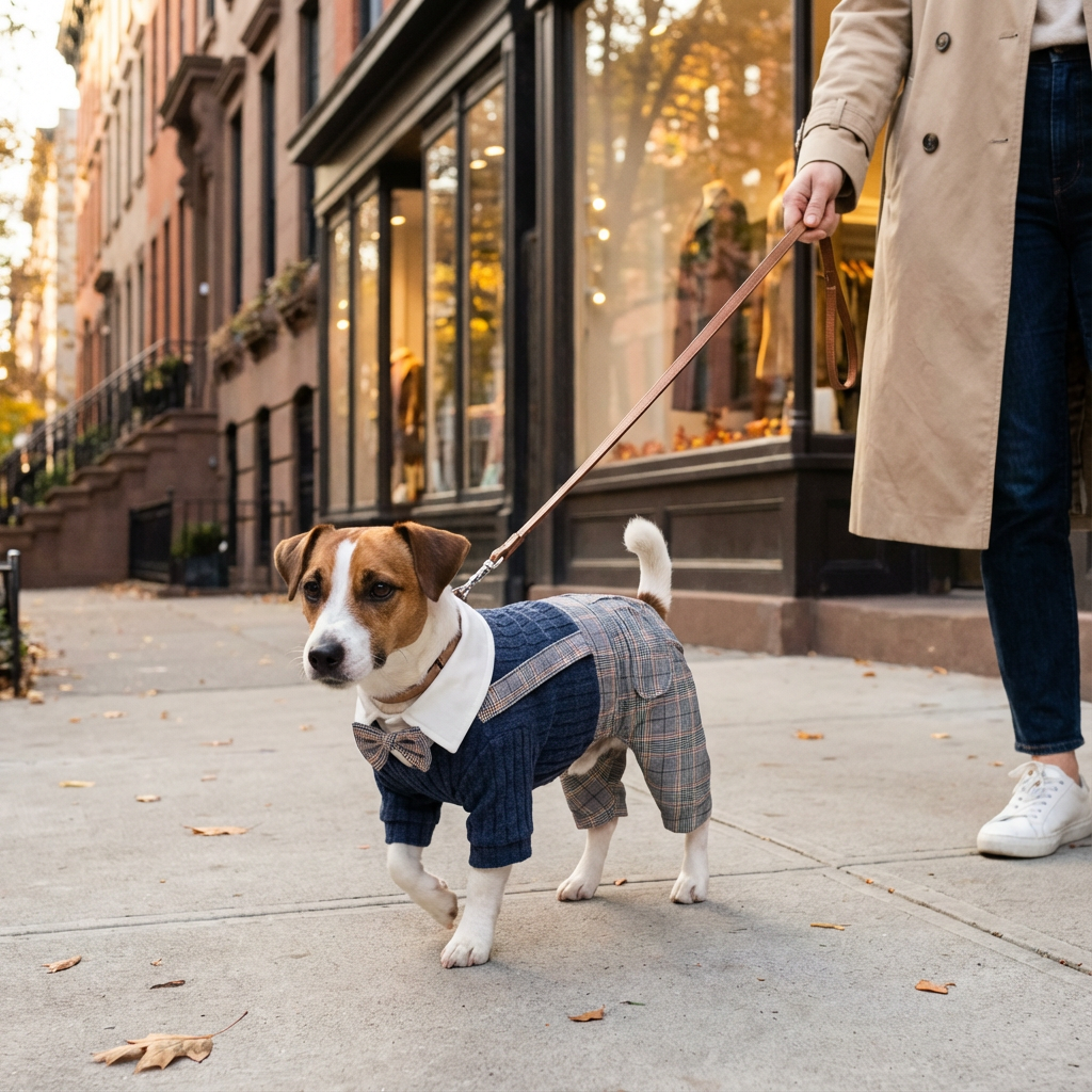 CozyPaws Knitted Dog Jumpsuit