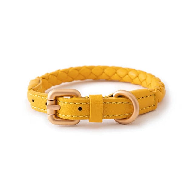 Dogs and Cats Boutique 12 Daylight yellow / L High-end Large Dog Collar Sturdy Netflix Ke Foundation Hair Pet (To Get Done)
