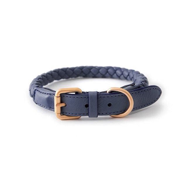 Dogs and Cats Boutique 12 Woad blue / L High-end Large Dog Collar Sturdy Netflix Ke Foundation Hair Pet (To Get Done)
