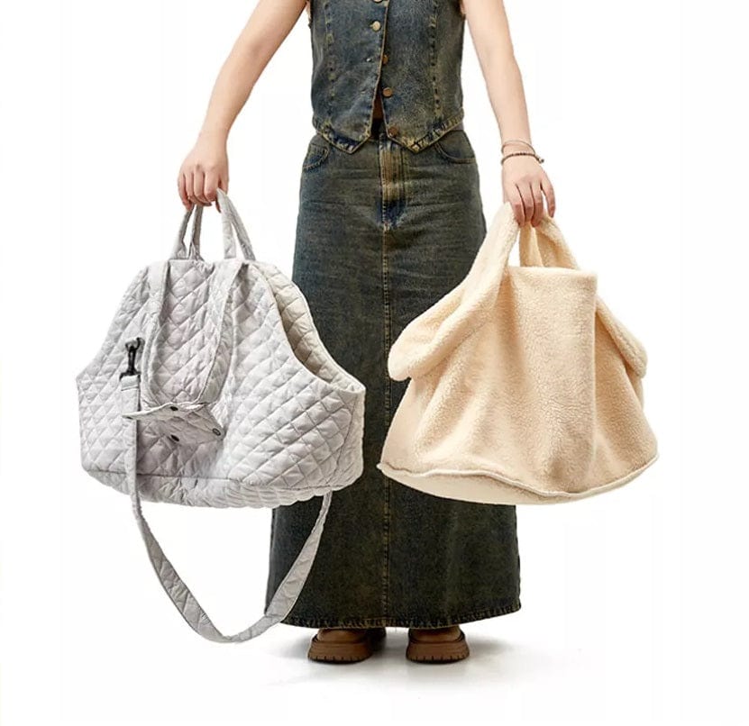 Dogs and Cats Boutique 13 Autumn And Winter Rhombus Korean Style Quilted Pet Portable Single-shoulder Bag Cat Teddy Travel Portable Pet Bag (To Get Done)