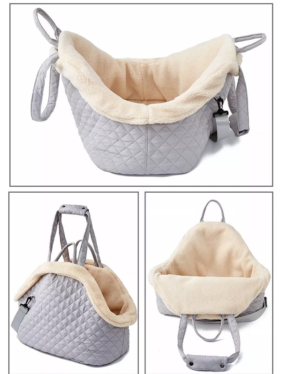 Dogs and Cats Boutique 13 Autumn And Winter Rhombus Korean Style Quilted Pet Portable Single-shoulder Bag Cat Teddy Travel Portable Pet Bag (To Get Done)