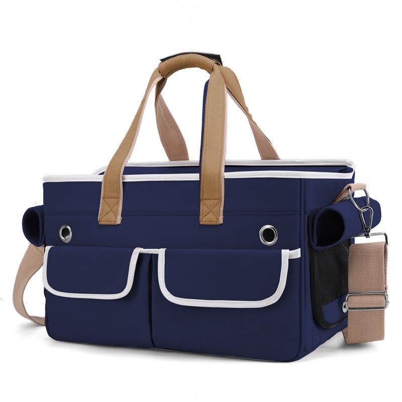 Dogs and Cats Boutique 13 Blue Outdoor Crossbody Portable Large Capacity Breathable Portable Pet Backpack (To Get Done)