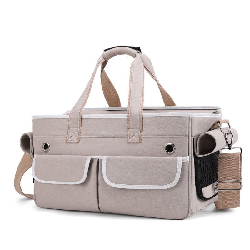 Dogs and Cats Boutique 13 Khaki Outdoor Crossbody Portable Large Capacity Breathable Portable Pet Backpack (To Get Done)